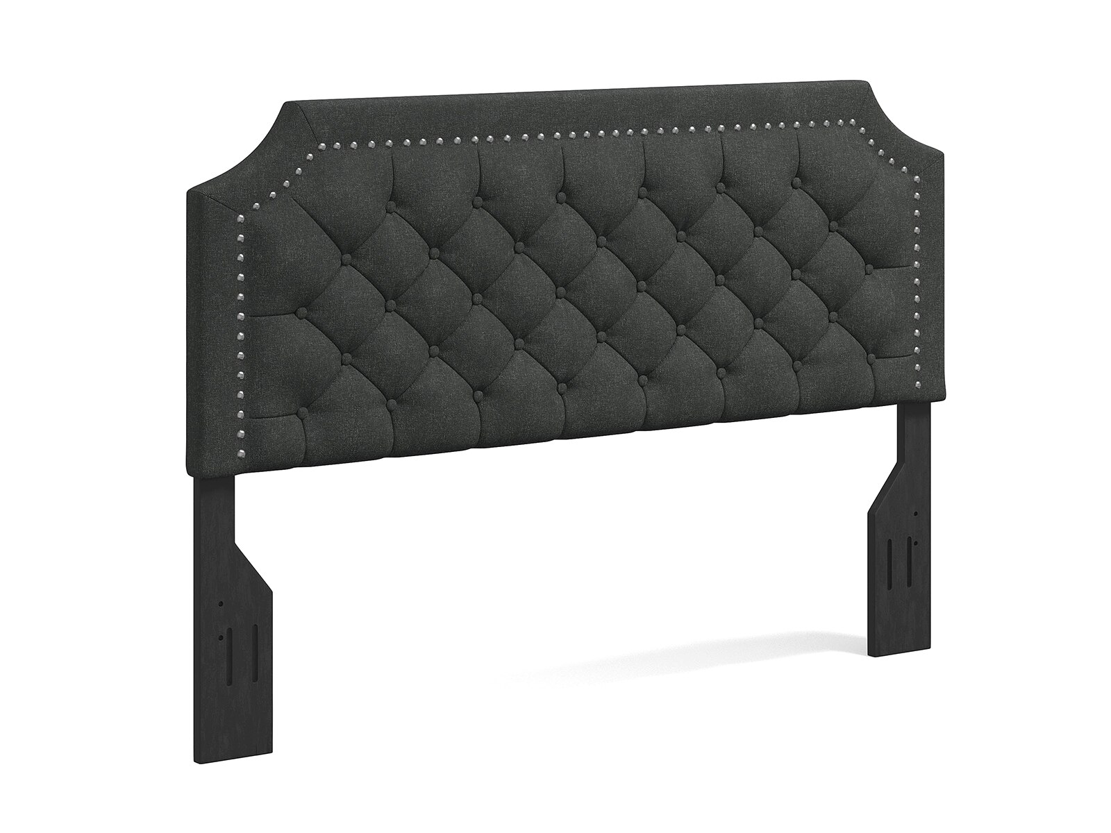 Curta Button Tufted Upholstered Headboard